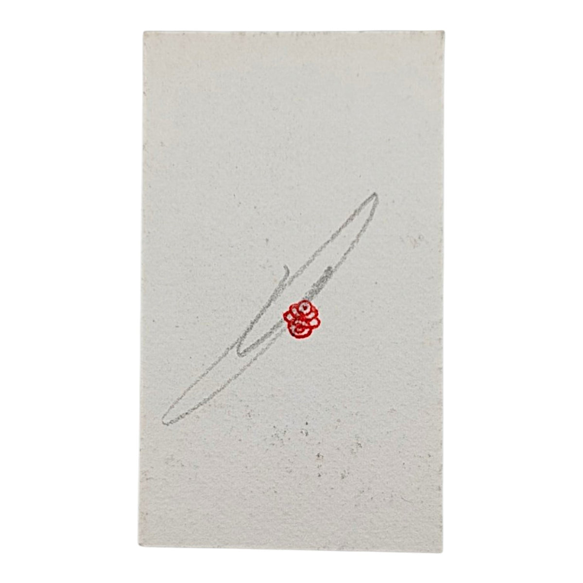 Phelgm Untitled, 2026 Copper engraving 1.625 x 2.895 in Red Stamp - Full Run = Until Wear (200-500) Hand signed + stamped by the artist on verso