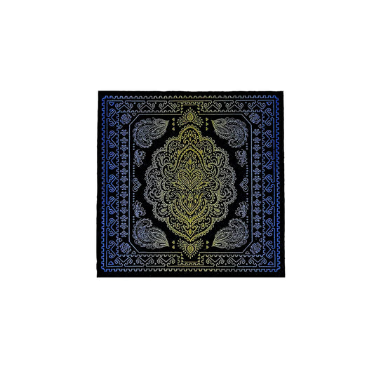 Retro Blue Carpet 
Full color print on Moodmat 
5 x 5 in 