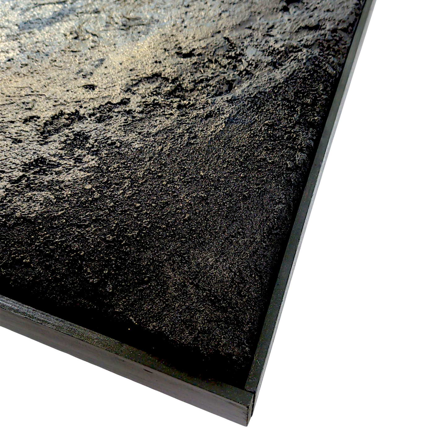 Rick Medina 
Elowah, 2022  
Mixed media on canvas
18 x 24 in

Hand signed + dated by the artist on verso. From Rick Medina's Celestial Core Samples series

Custom frame:

18.5 x 24.5 x 1.75 in
Custom framed by the artist
*These paintings are constructed without a specific orientation or directionality - the work moves like a compass, and can be displayed in any orientation. For additional viewpoints, please visit "Elowah" here