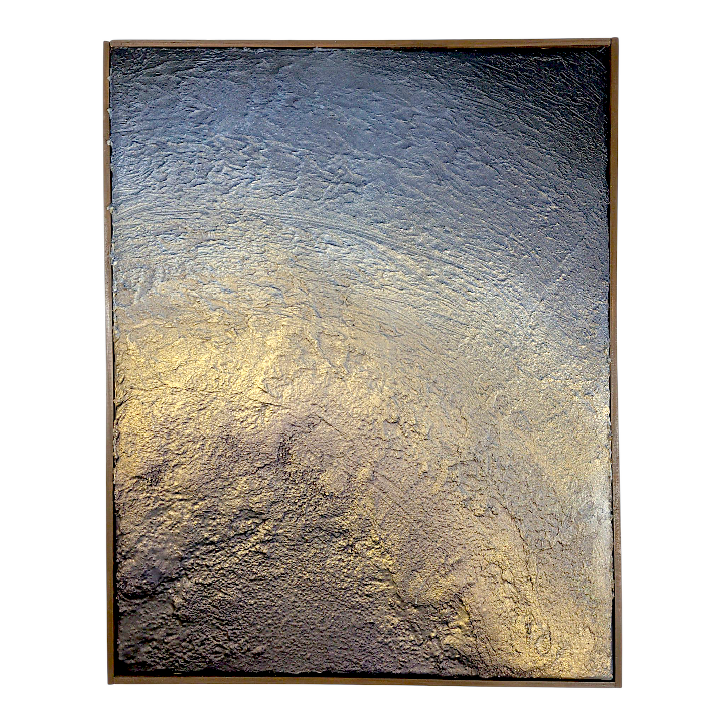 Rick Medina 
Ophelia  
Mixed media on canvas 
16 x 20 in each 

One hand signed by the artist on verso. From Rick Medina's Celestial Core Samples series

Custom frame: 

16.5 x 20.5 x 1.75 in
Custom framed by the artist 
*These paintings are constructed without a specific orientation or directionality - the work moves like a compass, and can be displayed in any orientation. For additional viewpoints, please visit "Ophelia" here