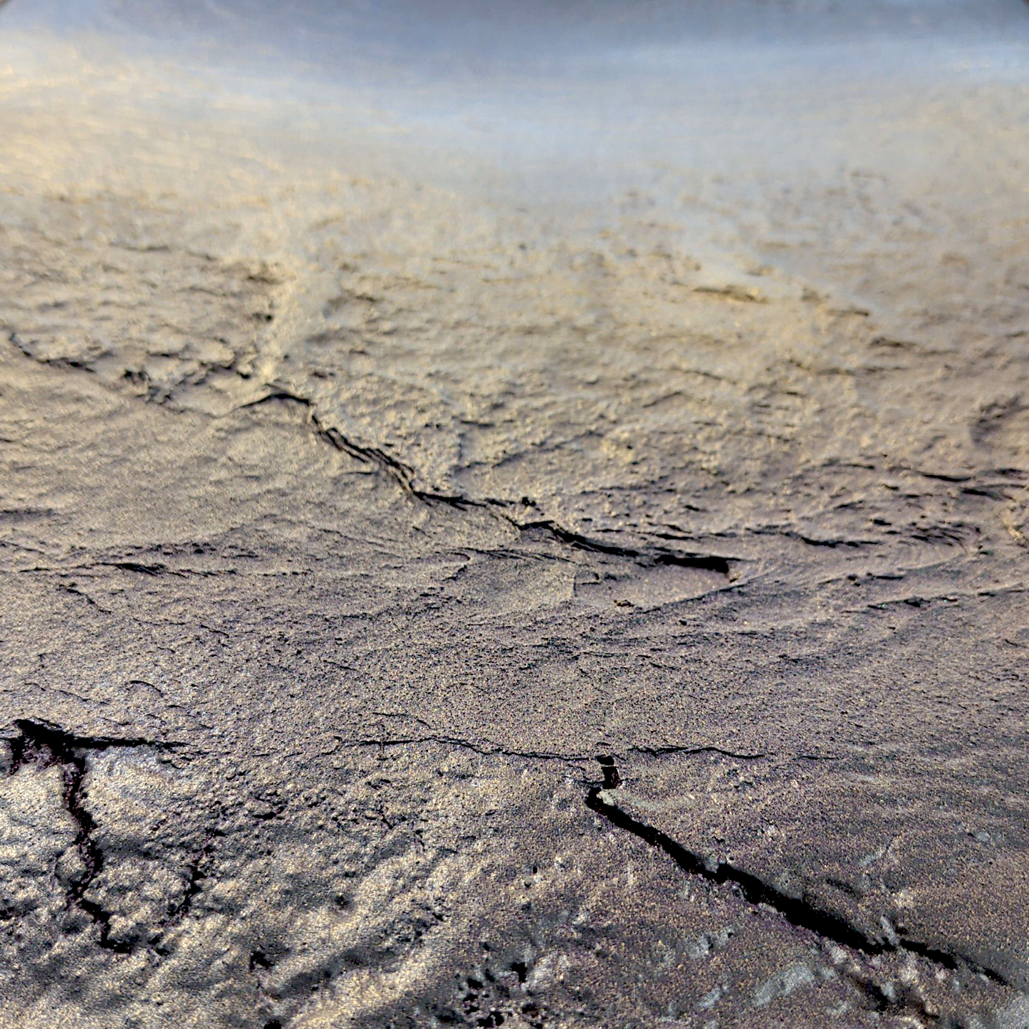 Rick Medina 
Ophelia  
Mixed media on canvas 
16 x 20 in each 

One hand signed by the artist on verso. From Rick Medina's Celestial Core Samples series

Custom frame: 

16.5 x 20.5 x 1.75 in
Custom framed by the artist 
*These paintings are constructed without a specific orientation or directionality - the work moves like a compass, and can be displayed in any orientation. For additional viewpoints, please visit "Ophelia" here