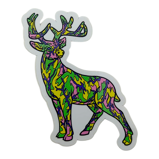 Ron English Camo Deer Sticker

2.25 x 3.75" vinyl die cut sticker
Weatherproof