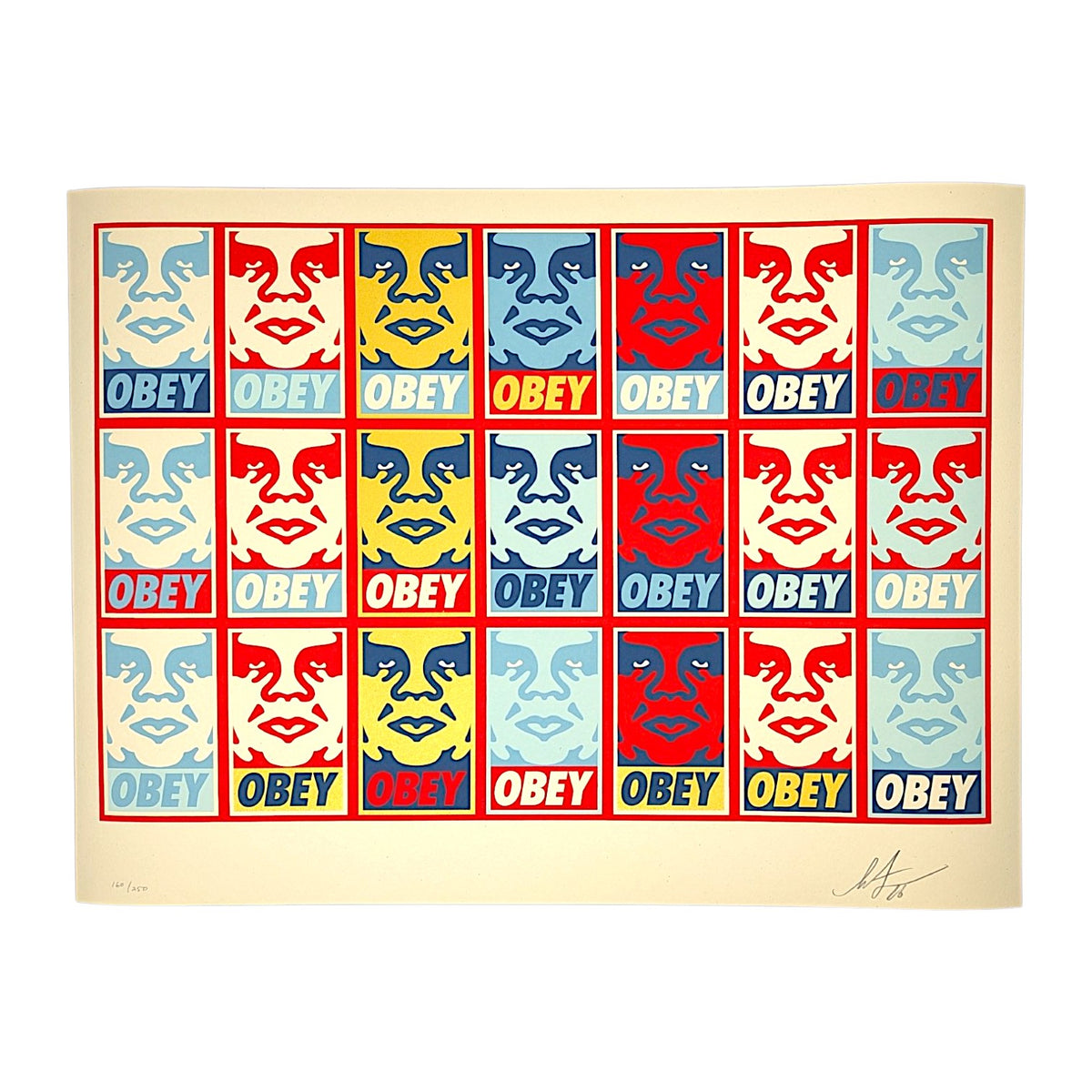 Shepard Fairey
Icon (Repetition with Variation) , 2026
Screen print on 80# cream Speckletone paper
24 x 18 in
Edition of 250

Hand signed + numbered by the artist