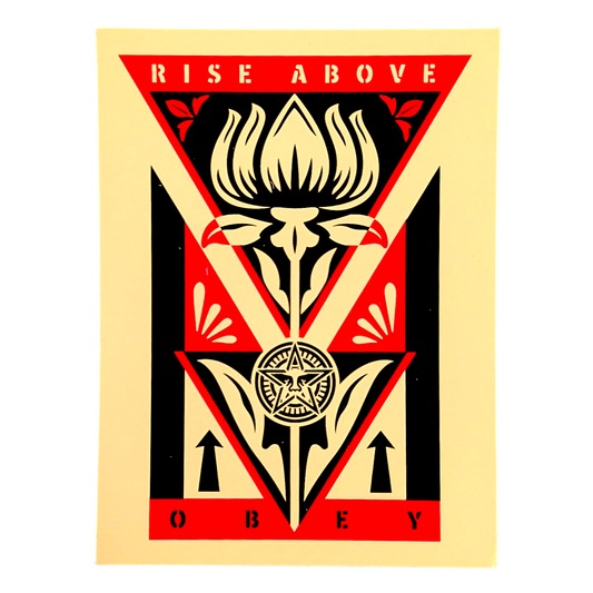 Shepard Fairey Obey Deco Flower Sticker