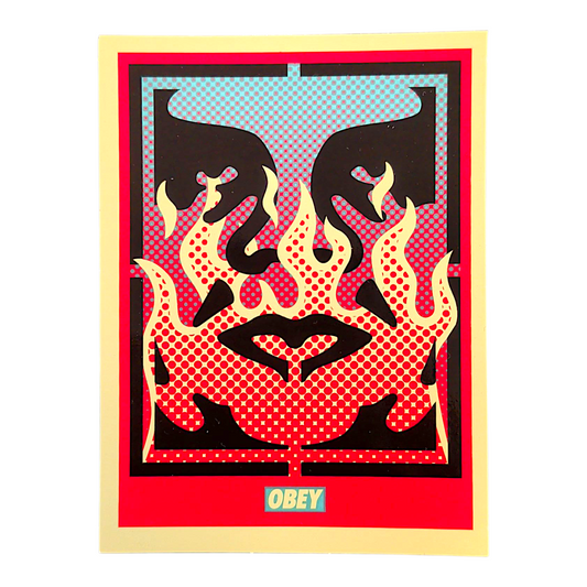 Shepard Fairey Obey Flame Icon Sticker