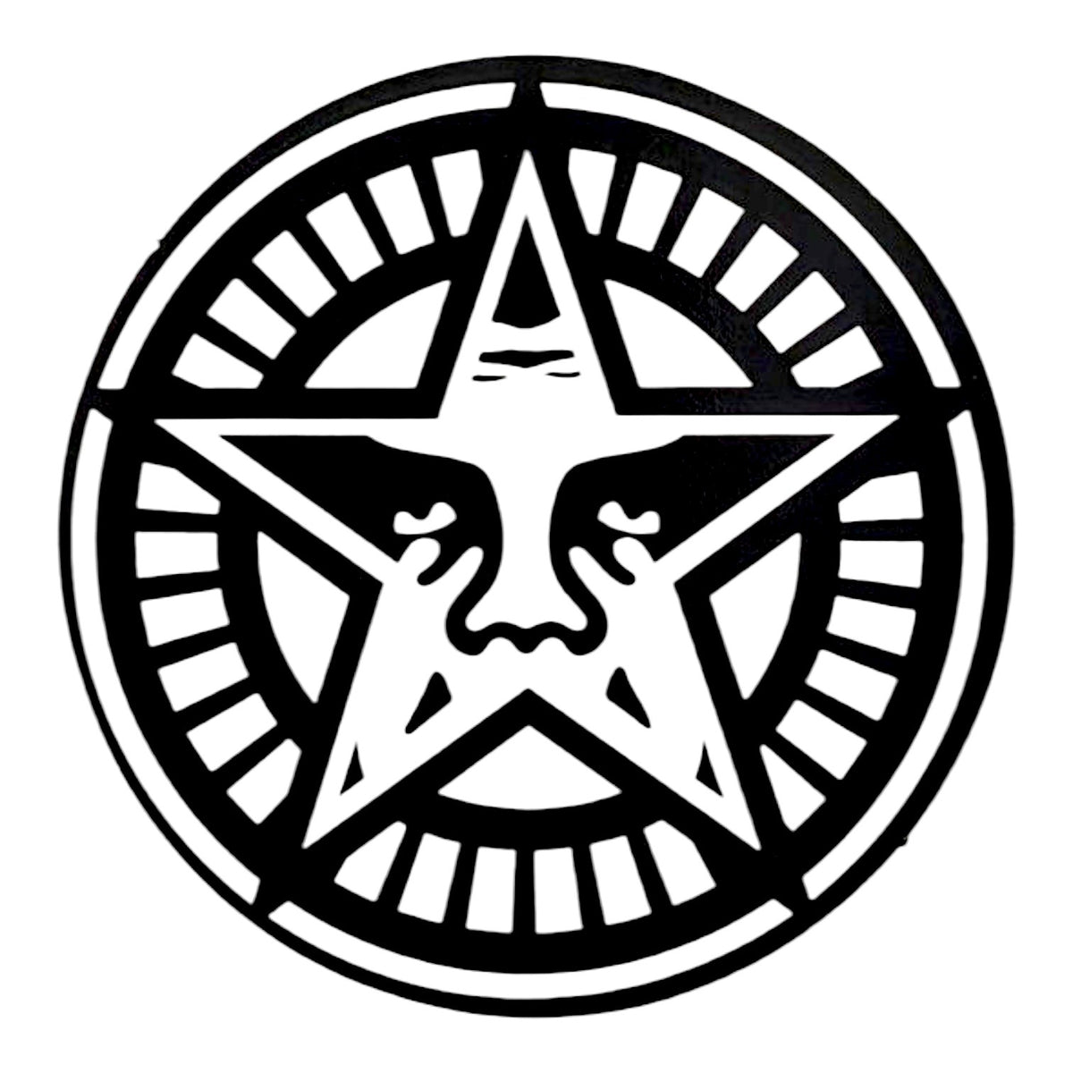 Shepard Fairey
Obey Giant Icon Star (Black)
Vinyl sticker
2.5 in