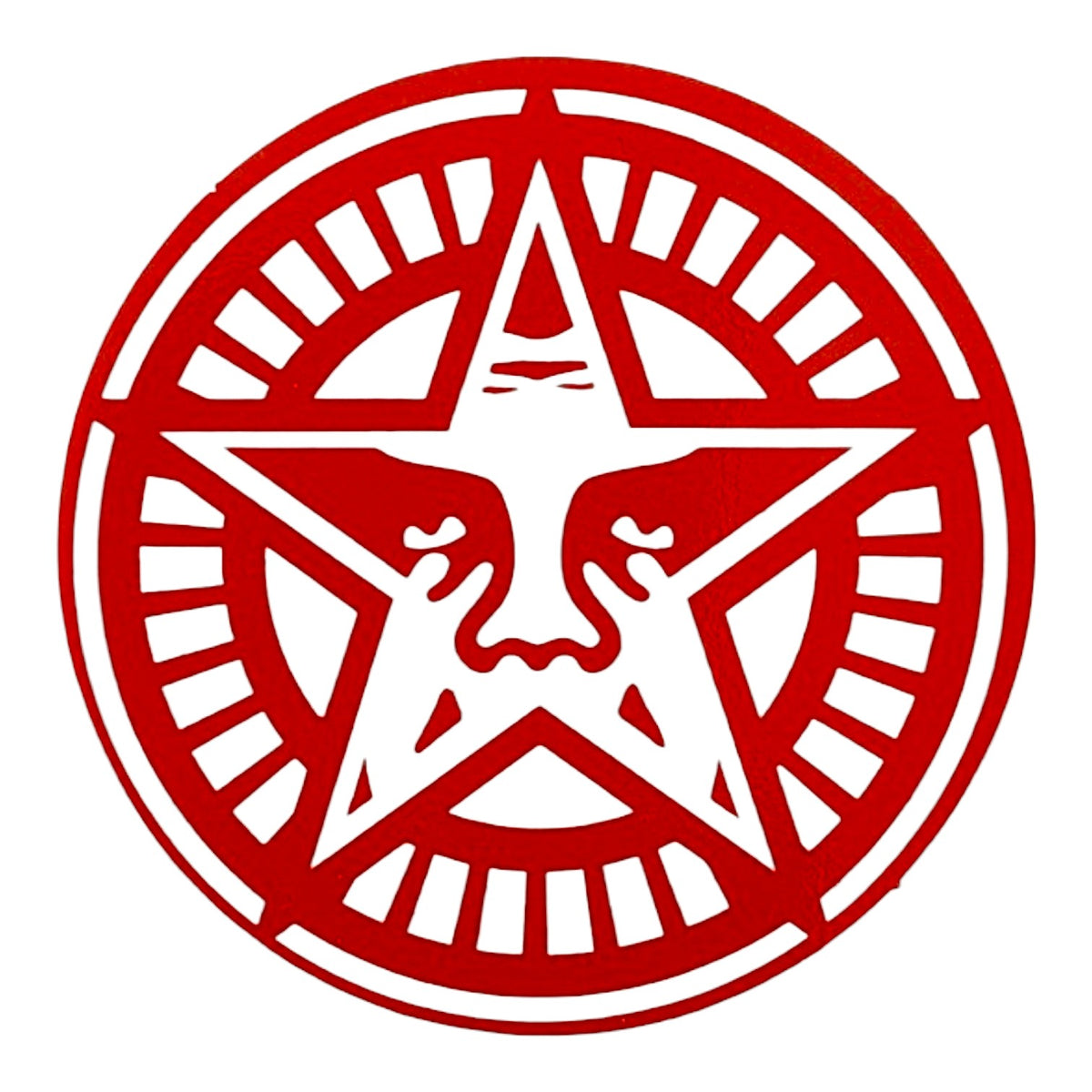 Shepard Fairey Obey Giant Icon Star (Red) Vinyl sticker 2.5 in