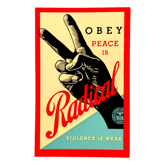 Shepard Fairey Obey Radical Peace Sticker