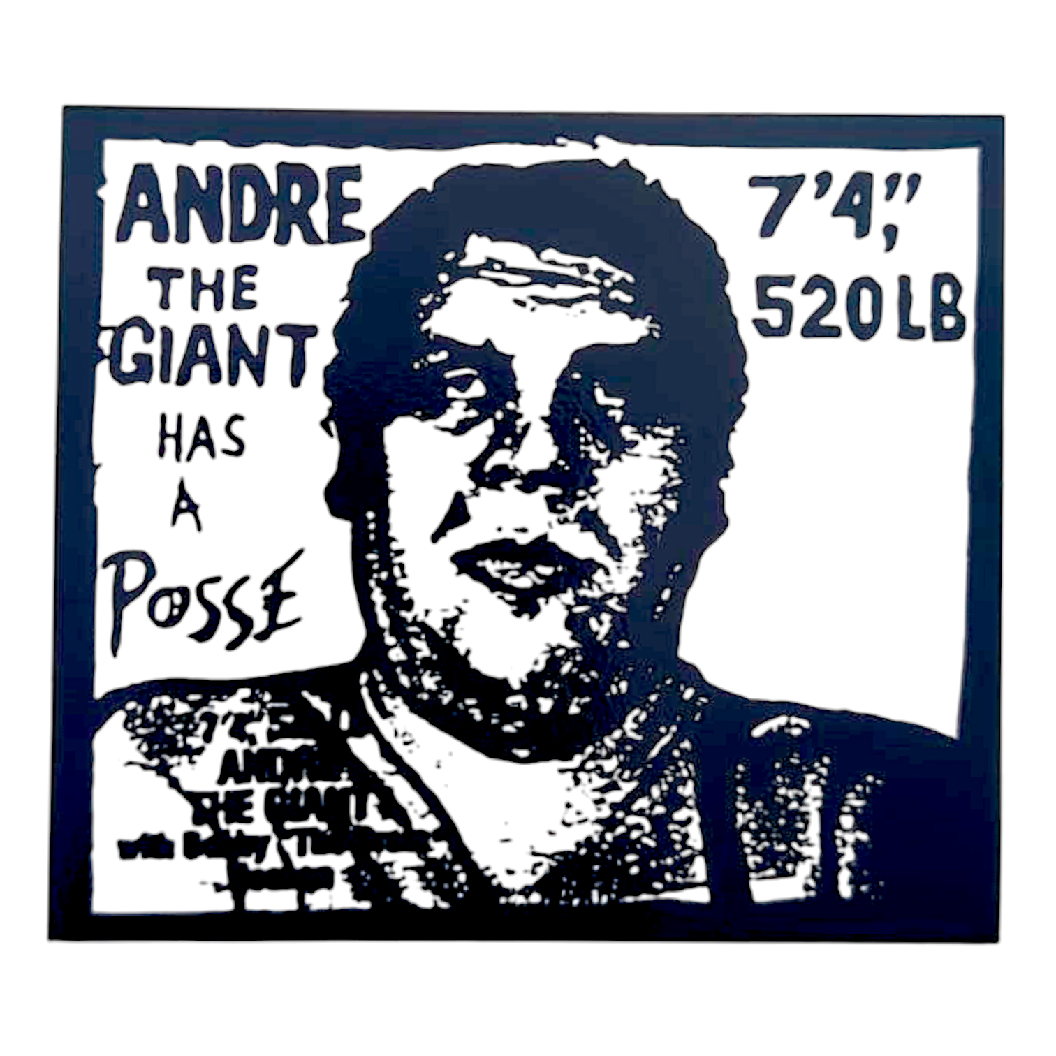 A Closer Look: André the Giant par Shepard Fairey - 1989 A Closer Look: André the Giant par Shepard Fairey - 1989