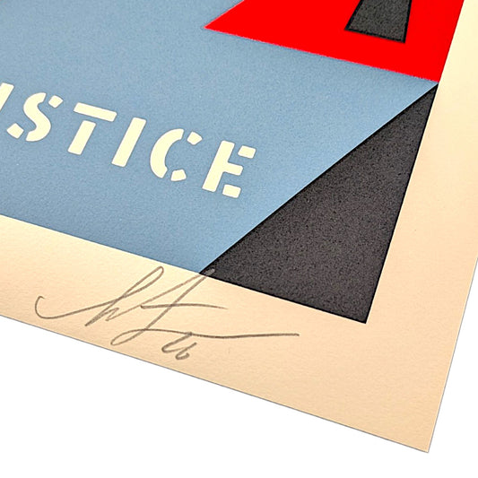 Shepard Fairey
Rise Above Earth Justice (Blue), 2026
Three-color screenprint on Somerset Velvet Buff
16.7 × 24.5 inches
Edition of 150

Hand signed + numbered by the artist