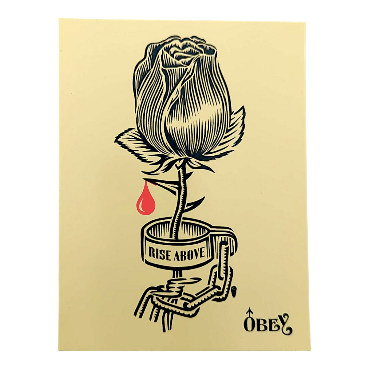 Shepard Fairey Rise Above Sticker

4 x 5.25" vinyl sticker