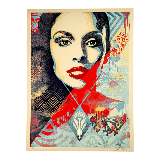 Shepard Fairey 
Spring Forth, 2026 
Screen print on 80# cream speckletone paper 
18 x 24 in 
Edition of 550 

Hand signed + numbered by the artist 