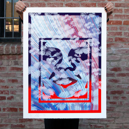 Shepard Fairey x Kai & Sunny
Wild Obey, 2024
Hand-pulled 6-color screen print on 100% cotton Bockingford HP white 400gsm
25.5 x 33.9 in
Edition of 200

Hand Signed & Numbered by the artists