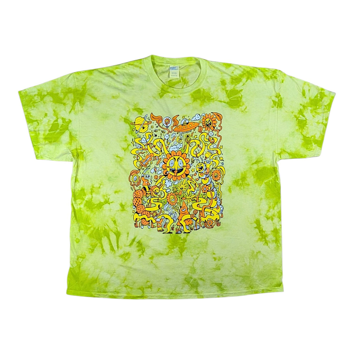 Skully Vibes "Battle for the Garden" Shirt - Green Dye