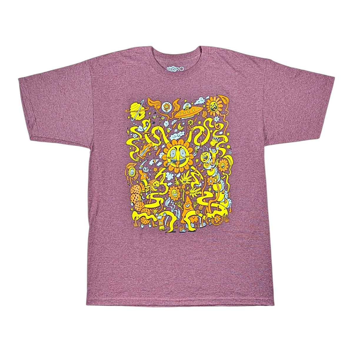 Skully Vibes "Battle for the Garden" Shirt - Maroon
