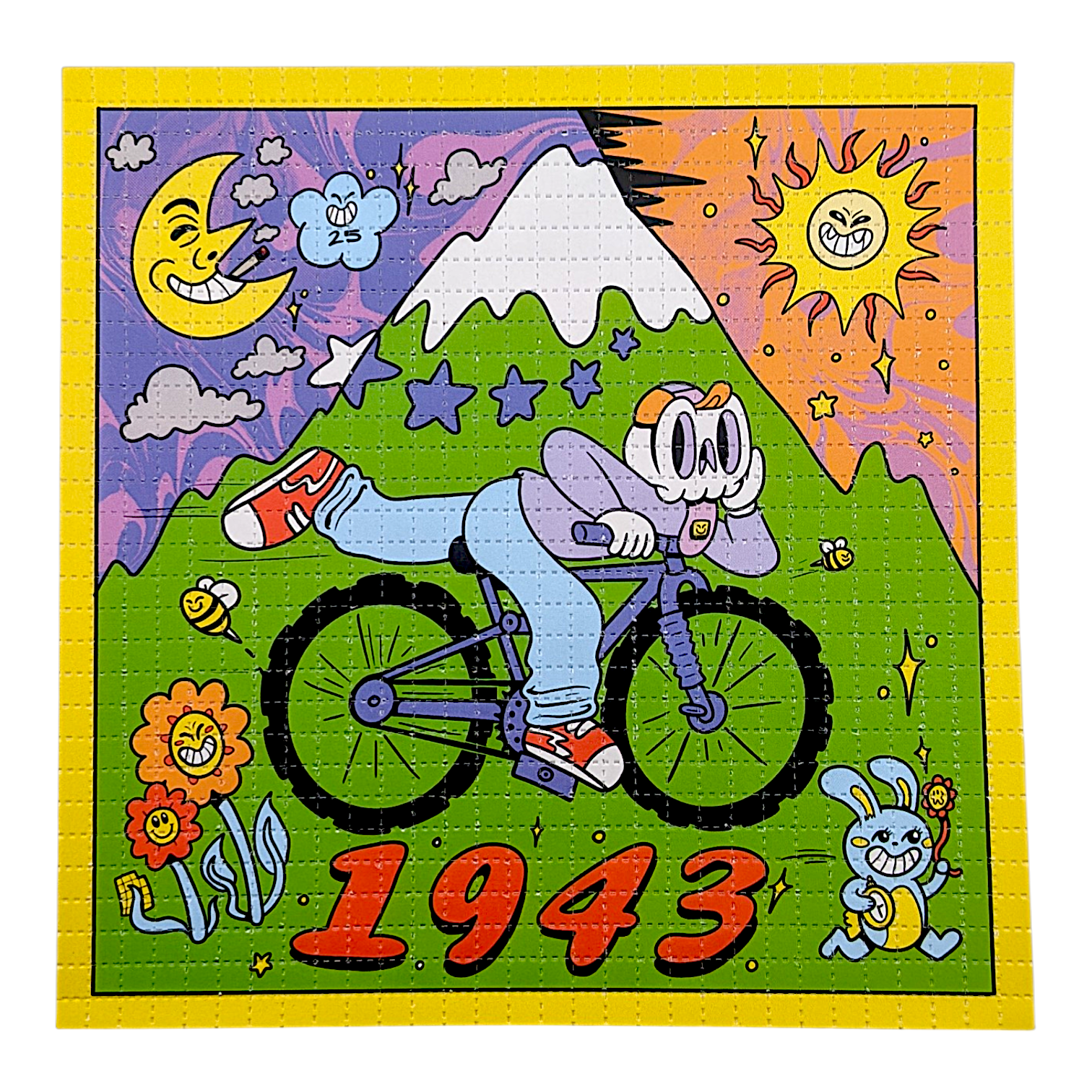 Skully Vibes
Take the Ride, 2026 
Archival pigment print on perforated paper
7.5 x 7.5 in
Edition of 60

Hand signed + numbered by the artist
