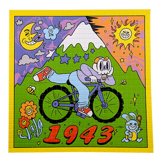 Skully Vibes
Take the Ride, 2026 
Archival pigment print on perforated paper
7.5 x 7.5 in
Edition of 60

Hand signed + numbered by the artist