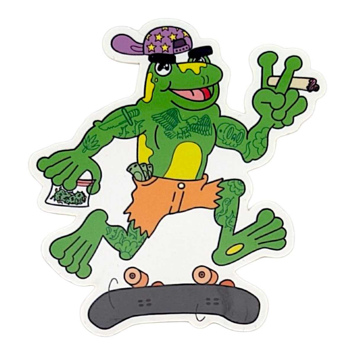 Skully Vibes "Froggy Flip" Sticker