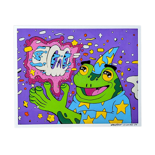 Skully Vibes "Froggy Warlock" Mini Print