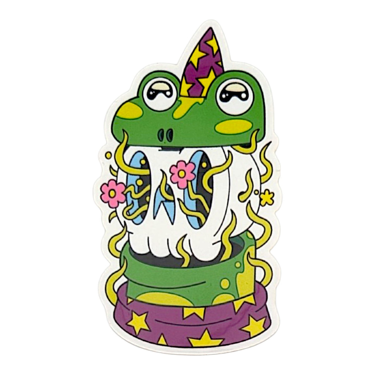 Skully Vibes "Froggy Wizard" Sticker