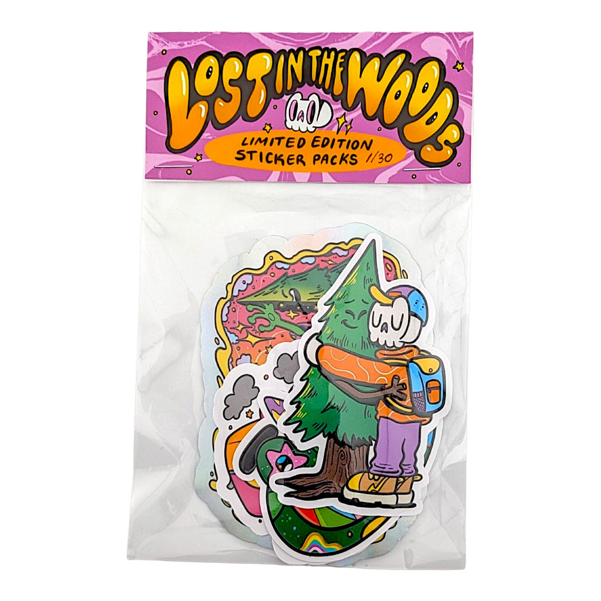 Skully Vibes "Lost in the Woods" Sticker Pack