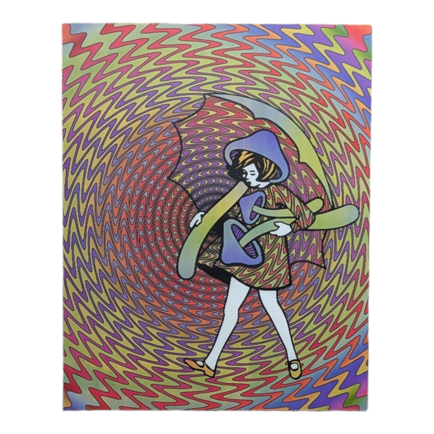 Slinger Shroom Girl (Small), 2022 Lenticular Print 8 x 10 in Edition of 120   Hand Signed, Numbered + Dated by the artist on verso