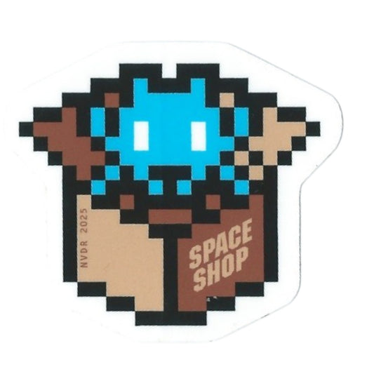Space Invader "Space Shop Box" Sticker