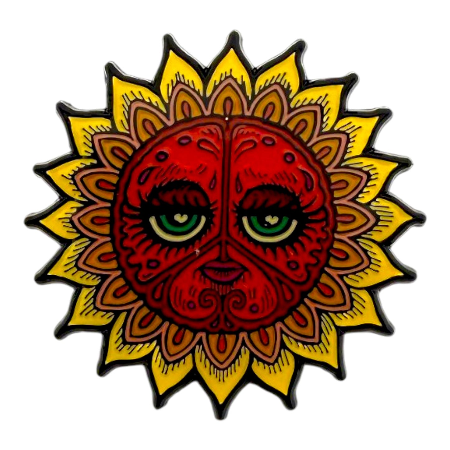 Marq Spusta
Peace Bloom
Enamel pin
Approx. 1.5 in diameter
Edition of 300

Embossed with artist's logo on verso