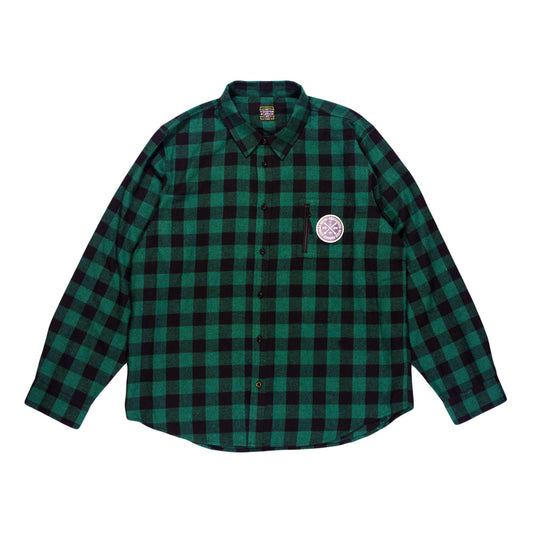 Stanley Mouse x Grassroots Mandolin Jester Never Summer Green Flannel Shirt
- Limited Edition of 150