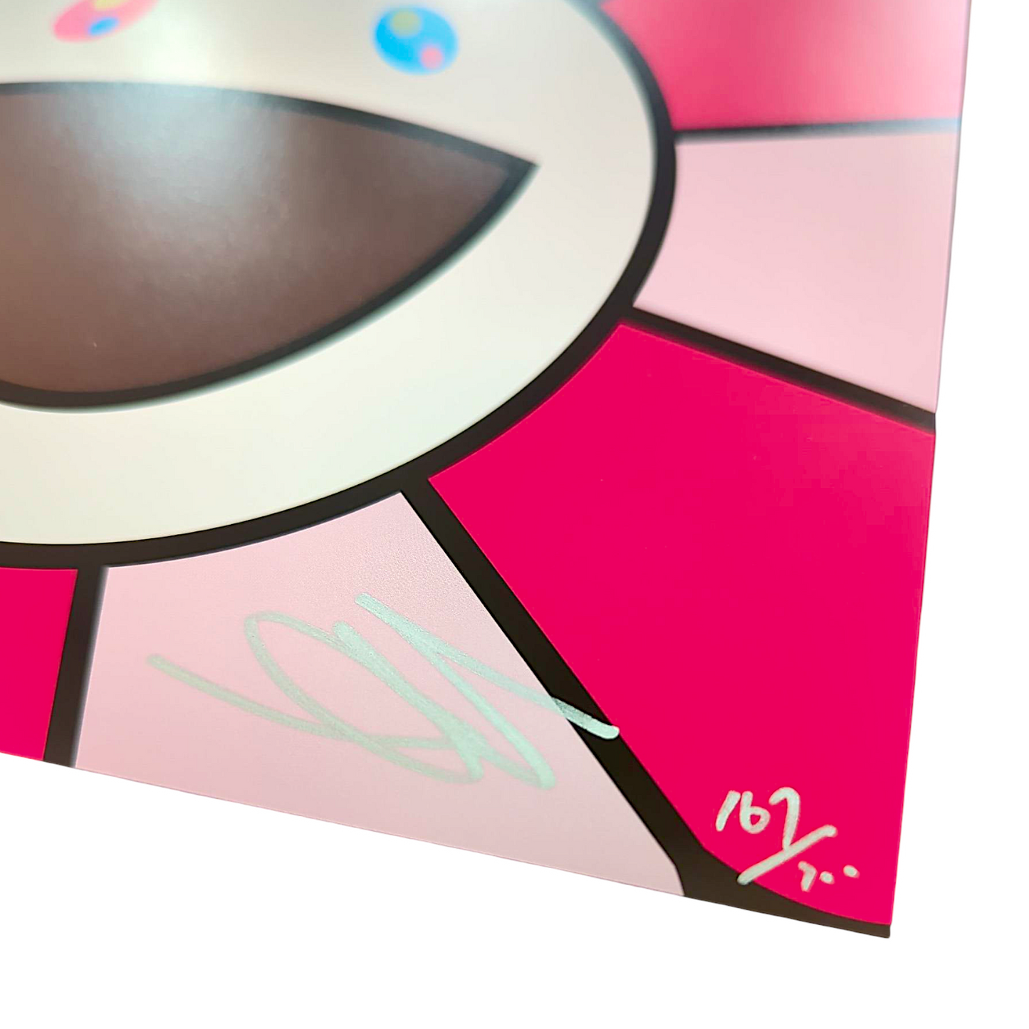 Takashi Murakami 
Lots of Flowers, 2025 
Offset lithograph + high gloss varnishing 
23.62 x 23.62 in
Edition of 300 

Hand signed + numbered by the artist 