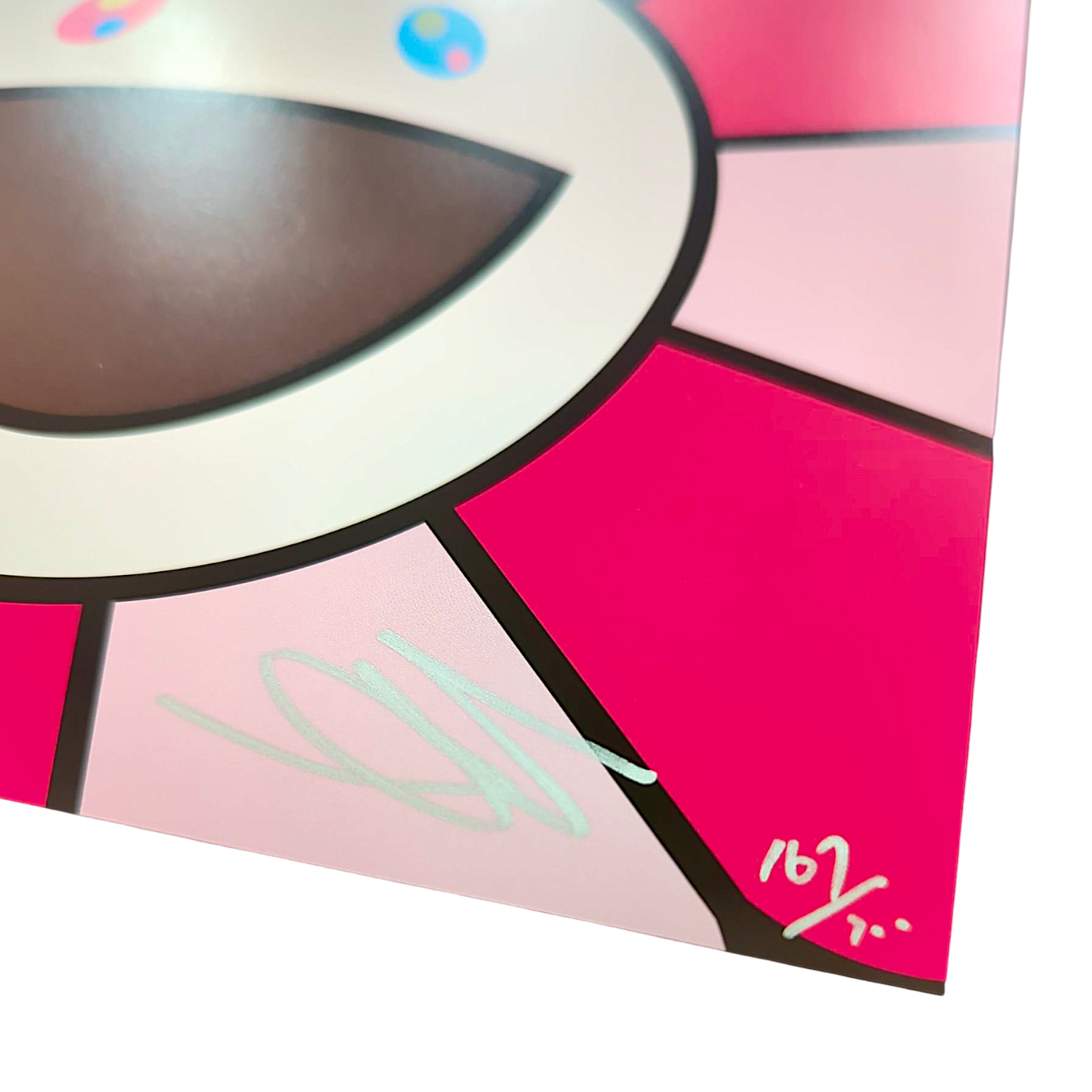 Takashi Murakami 
Lots of Flowers, 2025 
Offset lithograph + high gloss varnishing 
23.62 x 23.62 in
Edition of 300 

Hand signed + numbered by the artist 