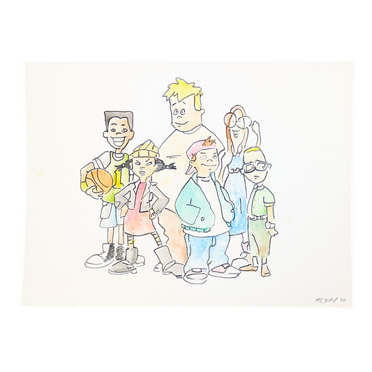 Trevy Metal "After Skool" Original on Paper