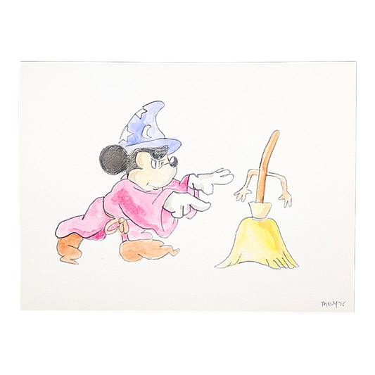 Trevy Metal Casting Spells, 2026 Watercolor on paper 9 x 12 in Hand signed + dated by the artist