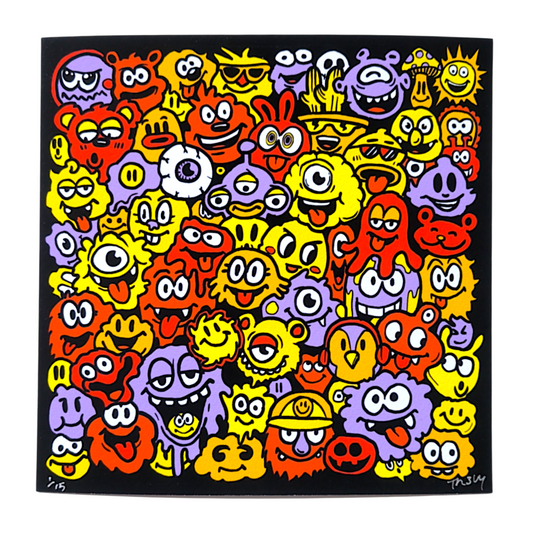 Trevy Metal "Colorful Chaos" Print