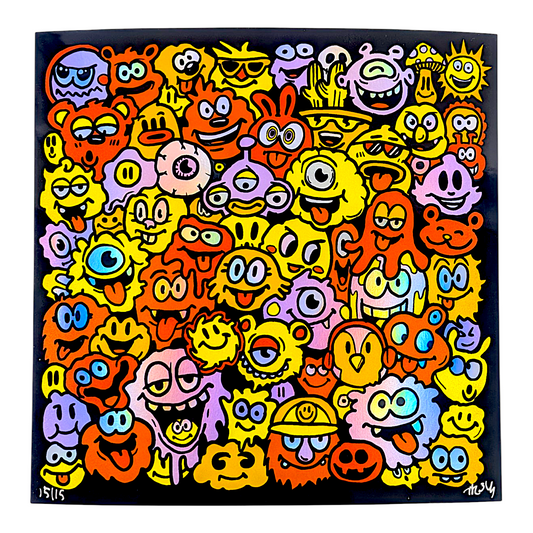 Trevy Metal "Colorful Chaos" (Rainbow Foil) Print