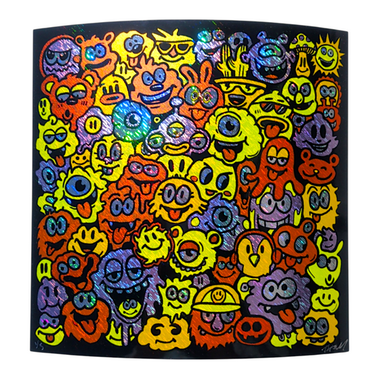 Trevy Metal "Colorful Chaos" (Static Storm) Print