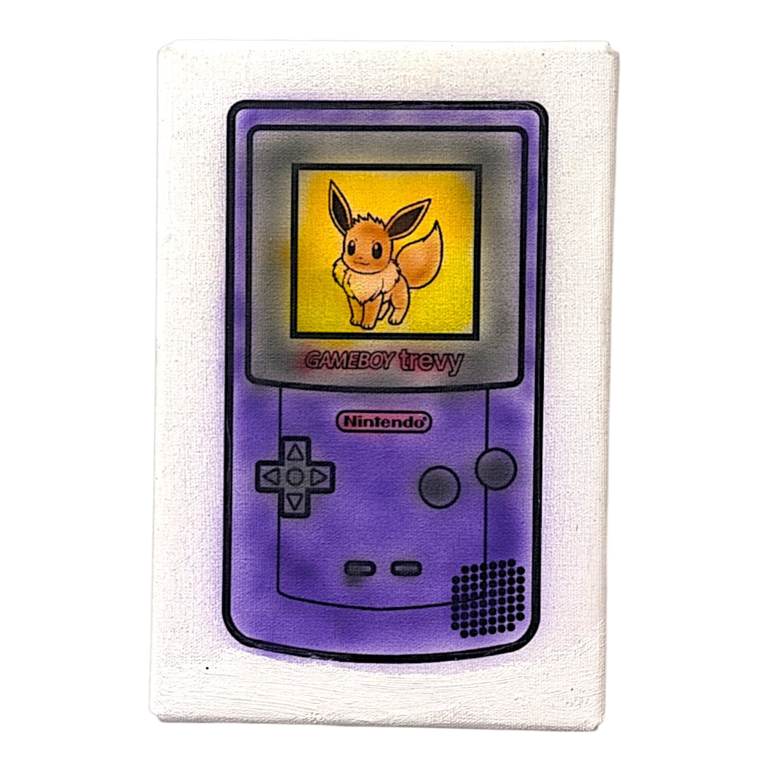 Trevy Metal "Game Boy #12" Original on Canvas