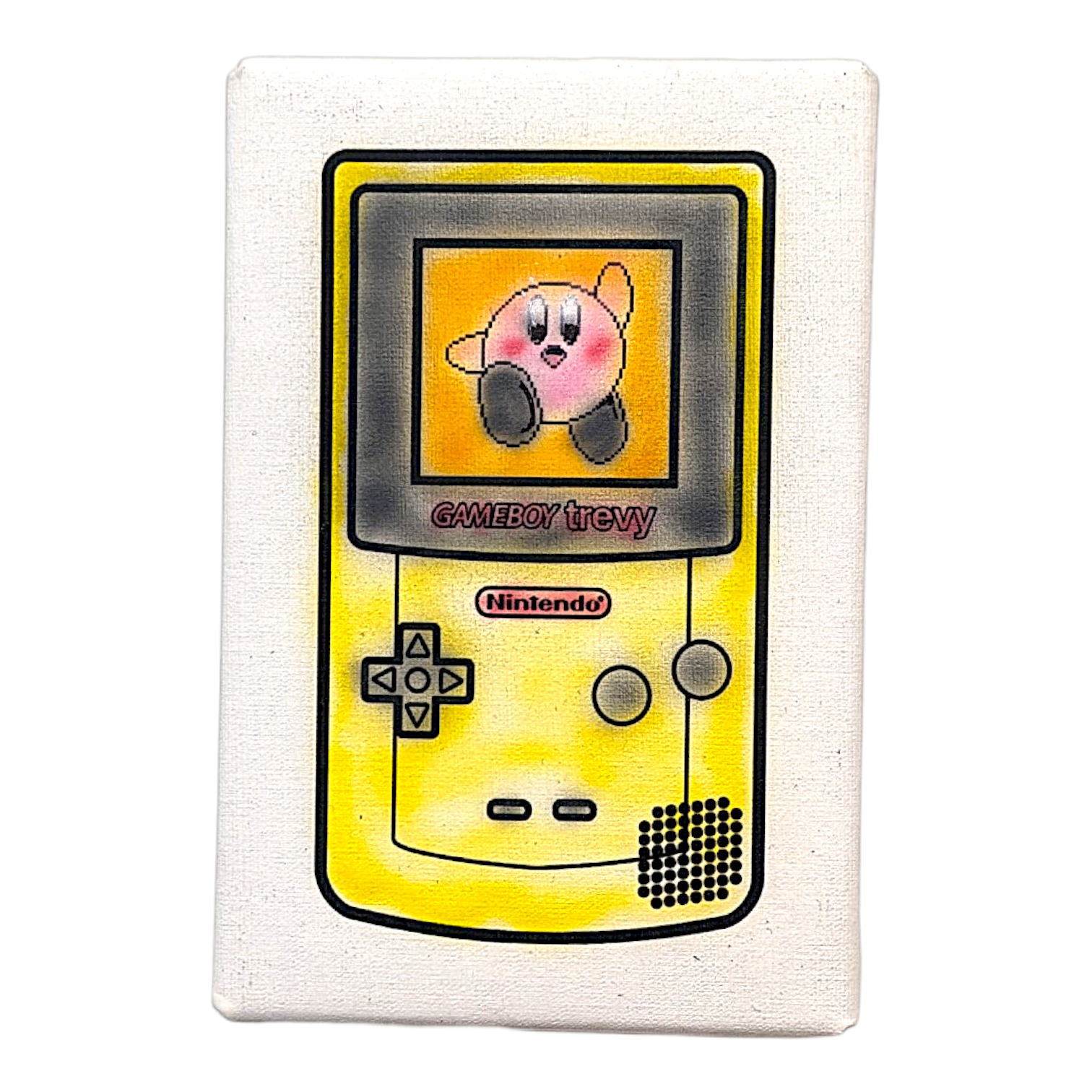Trevy Metal "Game Boy #5" Original on Canvas