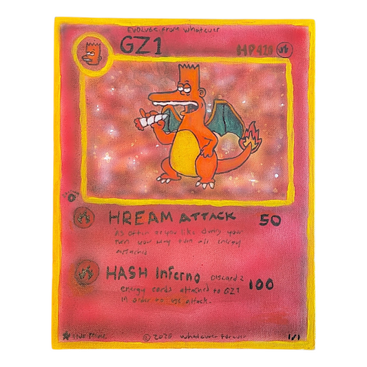 Trevy Metal x GZ1 "Evolves from Whatever" Original on Canvas