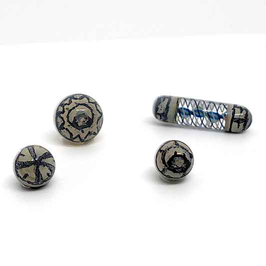 Trevy Metal x Stormin Norman 
Slurper Set, 2026 
Borosilicate glass accessory set 
Dimensions vary 