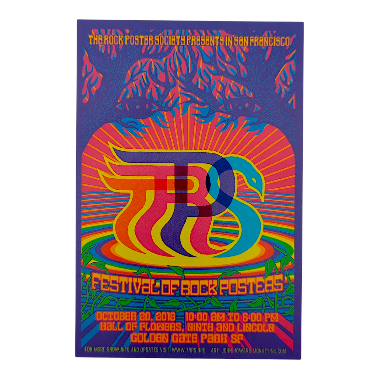 TRPS Festival of Rock Posters Handbill by John Howard