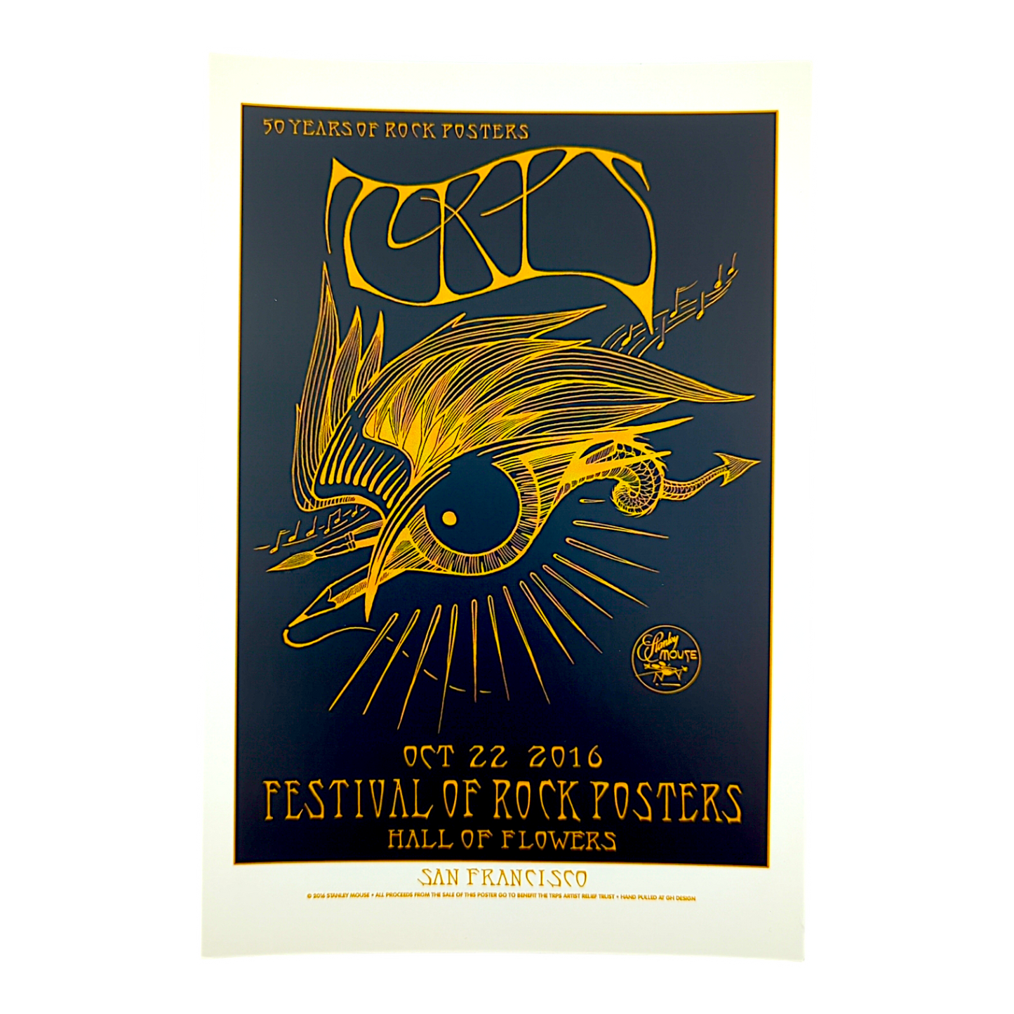 TRPS Festival of Rock Posters Handbill by Stanley Mouse