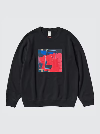 KAWS + Warhol UT Graphic Sweatshirt - Black