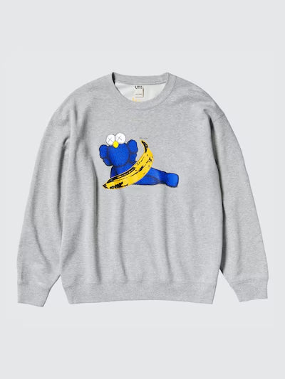 KAWS + Warhol UT Graphic Sweatshirt - Gray