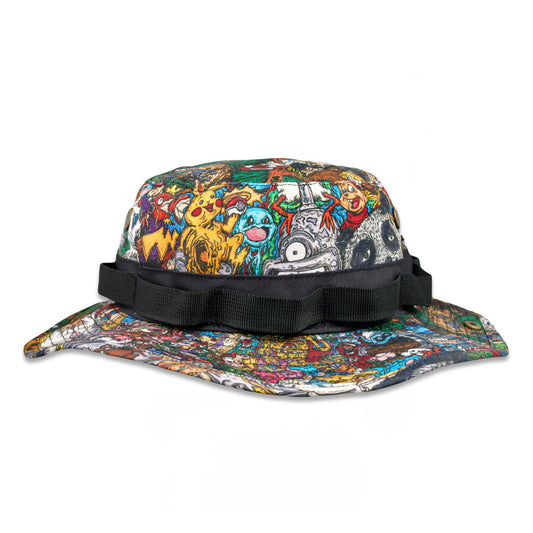 Vincent Gordon x Grassroots Cartoon Gumbo Boonie Hat 
- Sublimation Printing 
- Nylon Storage Strap 
- Adjustable Cord 
- Satin Lining 
- Stash Pocket 
- Limited Edition of 200 