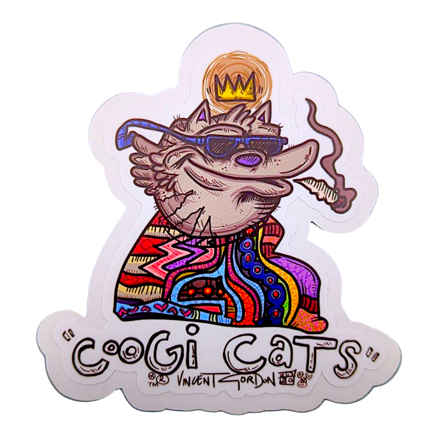 Vincent Gordon Coogi Cats Sticker