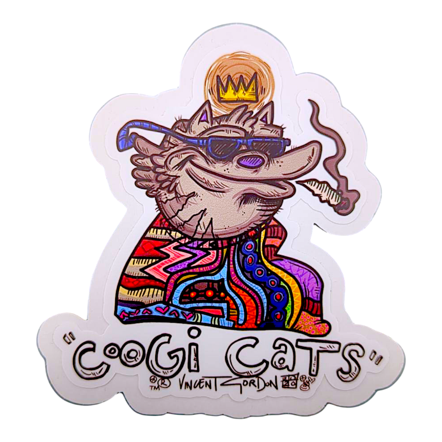 Vincent Gordon Coogi Cats Sticker