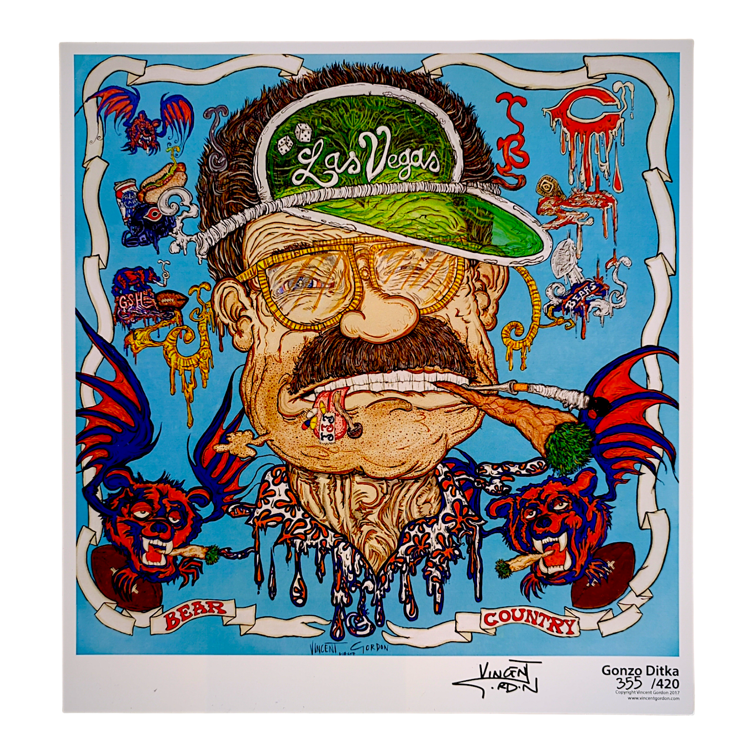 Vincent Gordon
Gonzo Ditka, 2017
Archival Pigment Print
11 x 11.75 in
Edition of 420

Hand signed + numbered by the artist