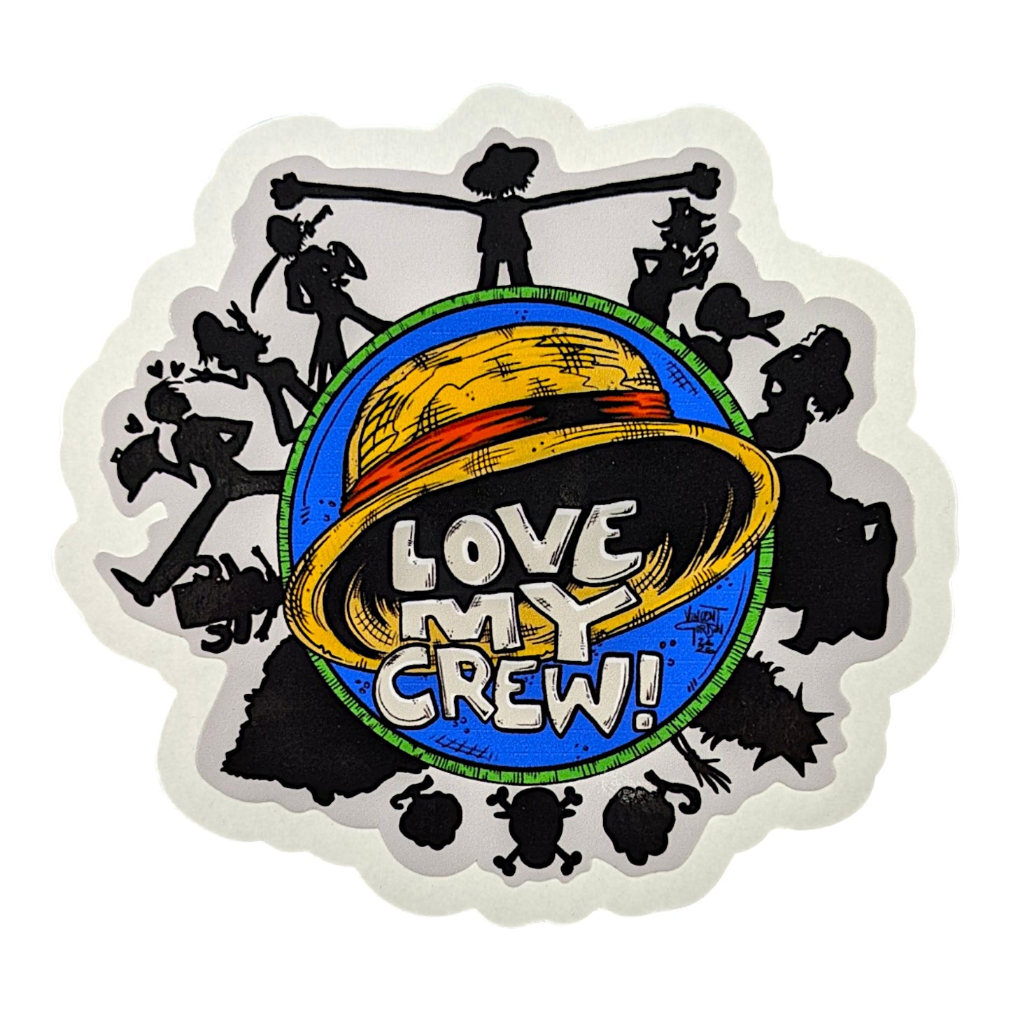 Vincent Gordon I Love My Crew Sticker