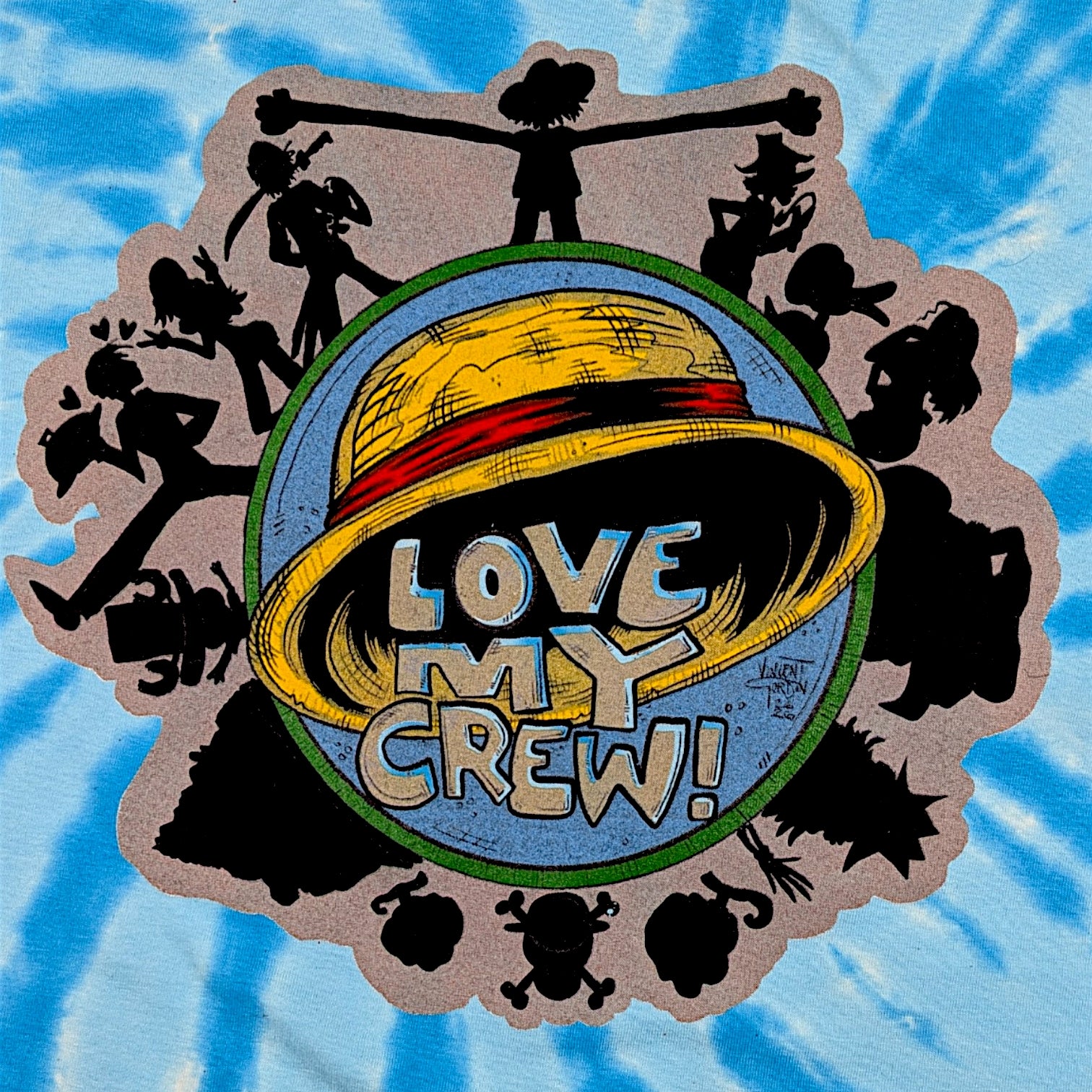 Vincent Gordon "I Love My Crew" Tie-Dye T Shirt